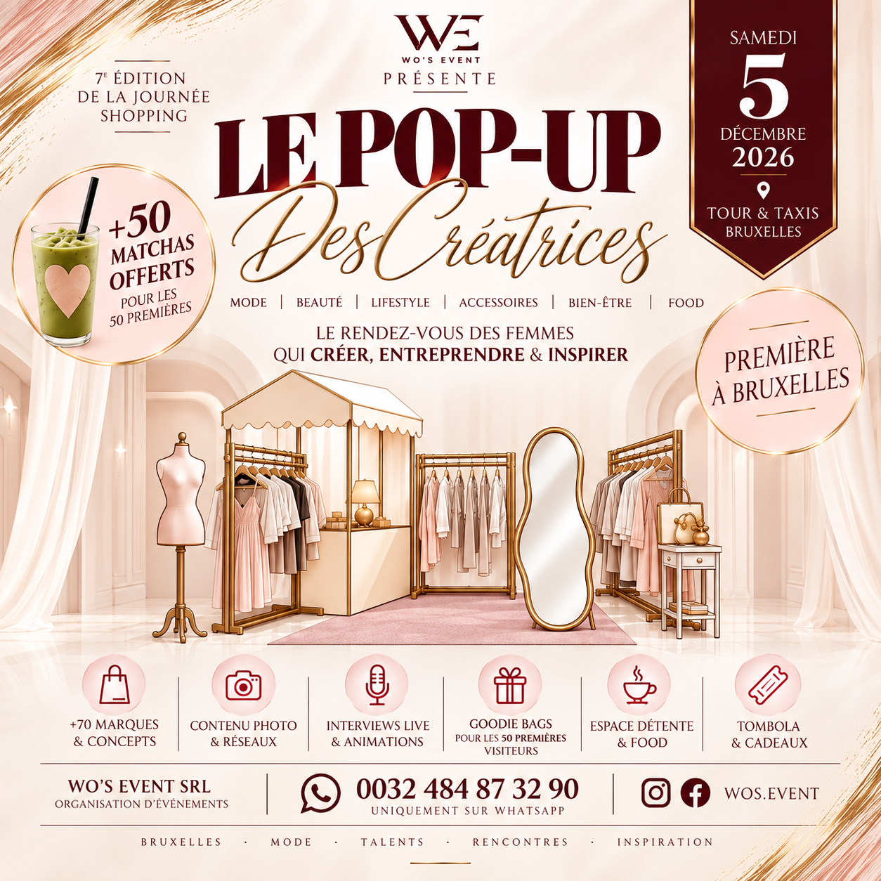 Affiche de Le POP-UP des Créatrices - 7 ème édition Bruxelles